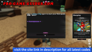 How to Redeem Dig Codes on Roblox