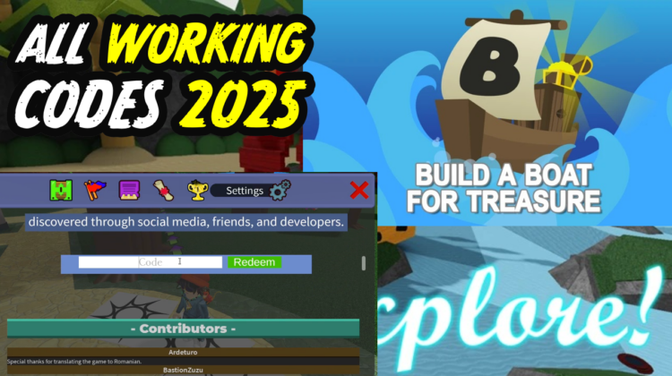 Build a Boat for Treasure Codes 2025