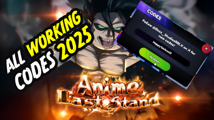 Anime Last Stand Codes February 2025