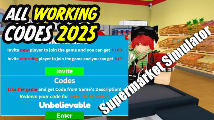 Supermarket Simulator Codes for February 2025