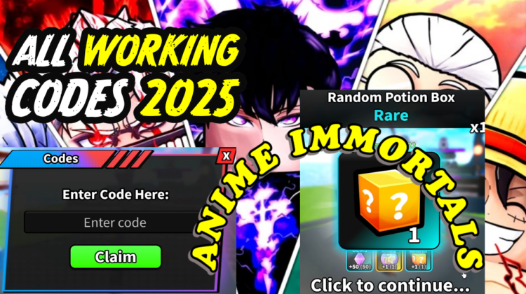 Anime Immortals Codes February 2025