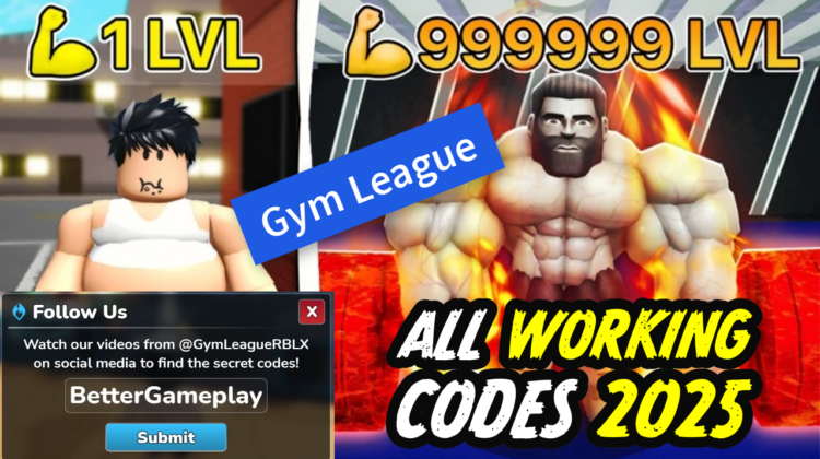 Gym League Codes March 2025