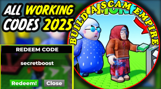 Build a Scam Empire Codes July 2025