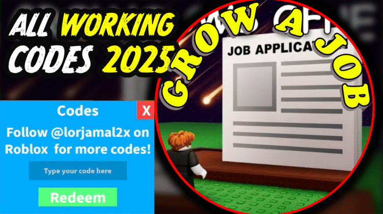 Grow a Job Codes July 2025