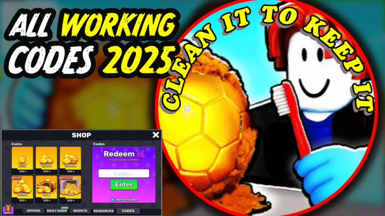Clean It To Keep It Codes August 2025