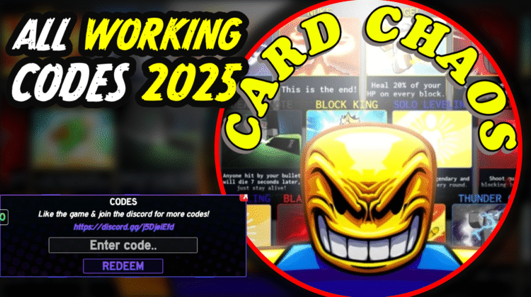 Card Chaos Codes August 2025