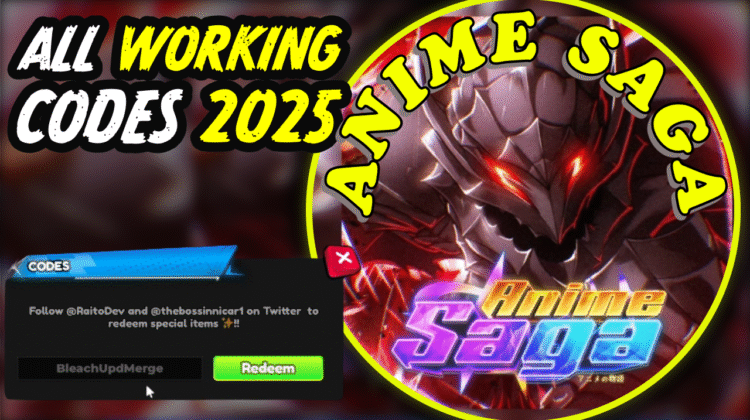 Anime Saga Codes August 2025